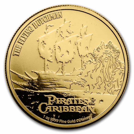 2021 Niue 1 oz Au $250 Pirates of the Caribbean: Flying Dutchman 2021 Niue 1 oz Au $250 Pirates of the Caribbean: Flying Dutchman